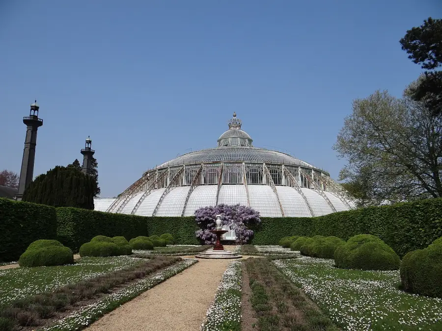 Le jardin d'hiver des serres royales de Laeken